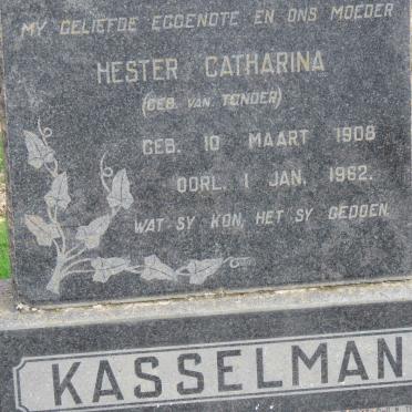 KASSELMAN Thomas Johannes 1895-1978 &amp; Hester Catharina VAN TONDER 1908-1962