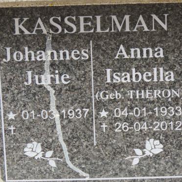 KASSELMAN Johannes Jurie 1937- &amp; Anna Isabella THERON 1933-2012