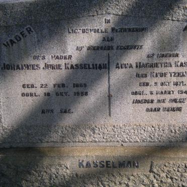 KASSELMAN Johannes Jurie 1869-1958 &amp; Anna Magrietha KNOETZEN 1871-1942