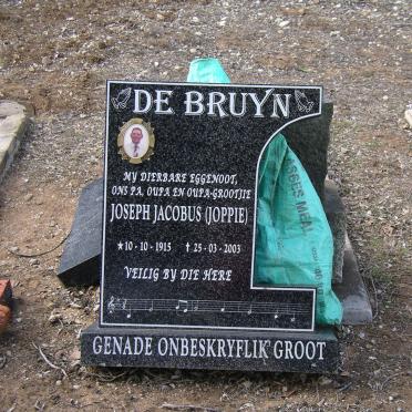 BRUYN Joseph Jacobus, de 1915-2003