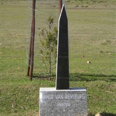 Western Cape, RIVERSDALE district, Tolanga 283 farm, single memorial