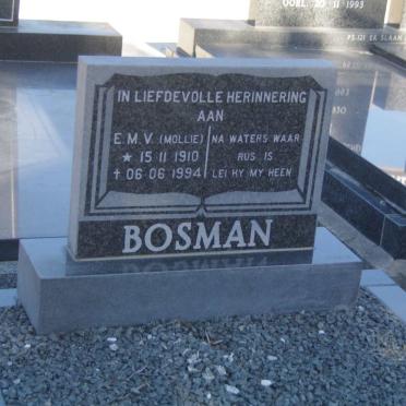 BOSMAN E.M.V. 1910-1994