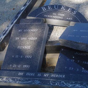 BEUKES Hennie 1922-1993 &amp; Joan de BRUYN 1926-2001