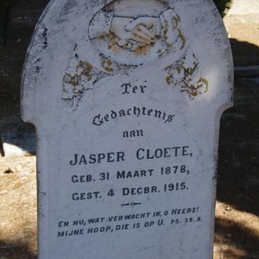 CLOETE Jasper 1878-1915