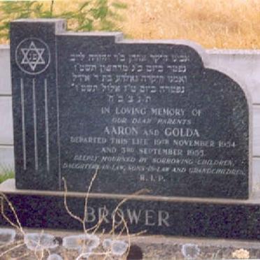 BROWER Aaron -1954 &amp; Golda -1953