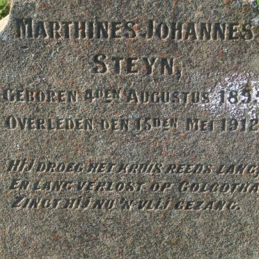 STEYN Marthines Johannes 1895-1912