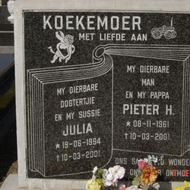 KOEKEMOER Pieter H. 1961-2001 :: KOEKEMOER Julia 1994-2001