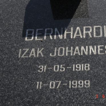 BERNHARDI Izak Johannes 1918-1999