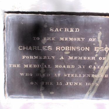 ROBINSON Charles -1835