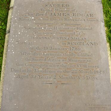 EDGAR James 1789-1848