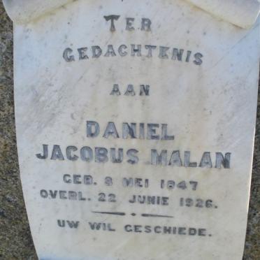 MALAN Daniel Jacobus 1847-1926