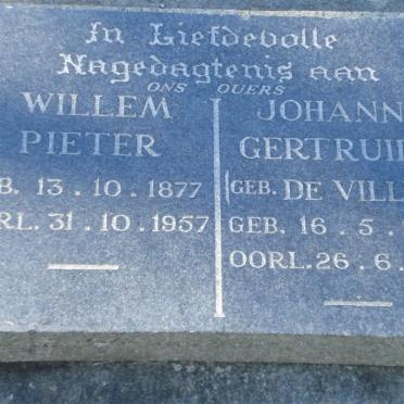 BREDA Willem Pieter, van 1877-1957 &amp; Johanna Gertruida de VILLIERS 1880-1956