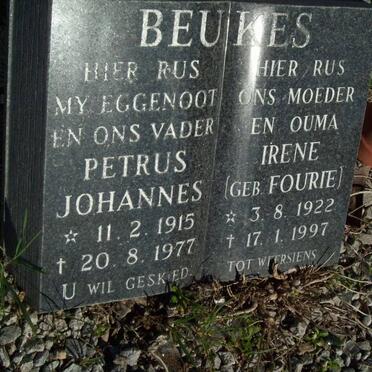 BEUKES Petrus Johannes 1915-1977 &amp; Irene FOURIE 1922-1997