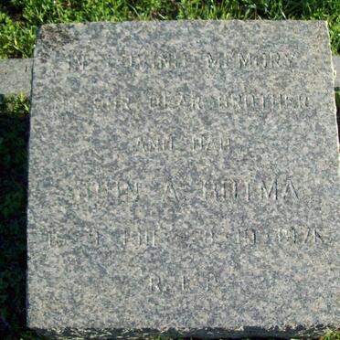 BOTMA John A. 1911-1971