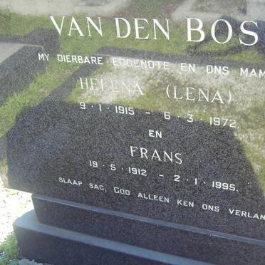 BOS Frans, van den 1912-1995 &amp; Helena 1915-1972