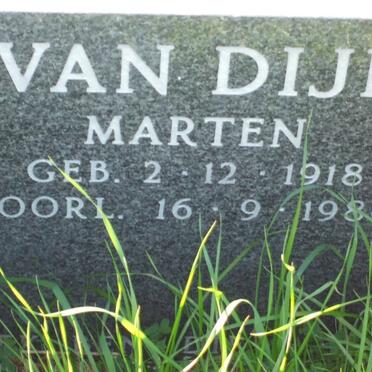 DIJK Marten, van 1918-1986