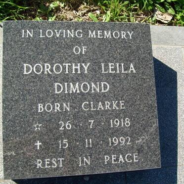 DIMOND Dorothy Leila nee CLARKE 1918-1992