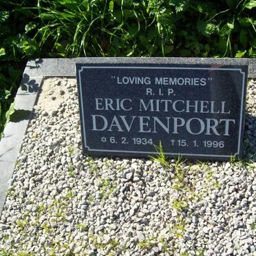 DAVENPORT Eric Mitchell 1934-1996