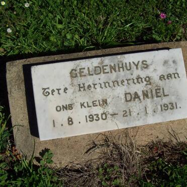 GELDENHUYS Daniel 1930-1931