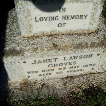 GROVES Janet Lawson -1930