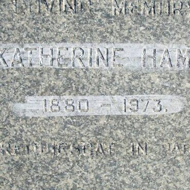 HAMER Catherine 1880-1973