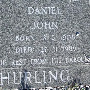 HURLING Daniel John 1908-1989