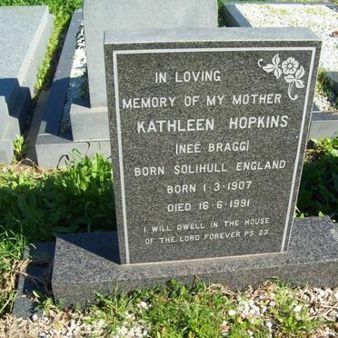 HOPKINS Kathleen nee BRAGG 1907-1991