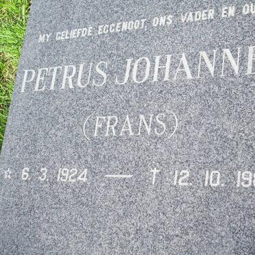HEERDEN Petrus Johannes, van 1924-1988