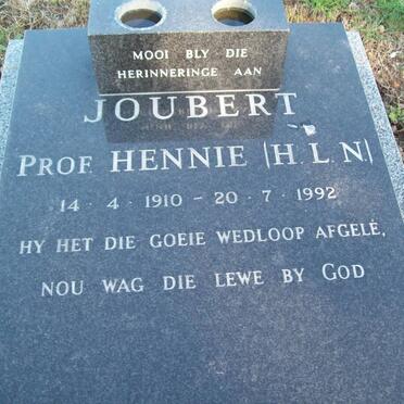 JOUBERT H.L.N. 1910-1992