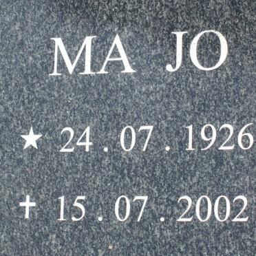 JO Ma 1926-2002