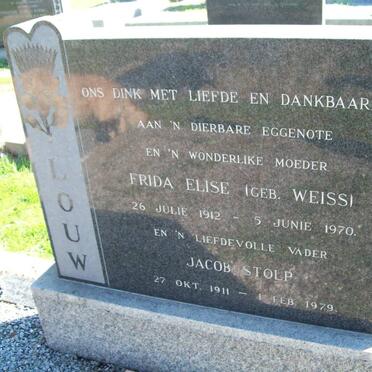 LOUW Jacob Stolp 1911-1979 &amp; Frida Elise WEISS 1912-1970
