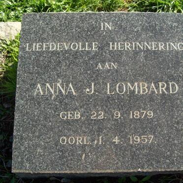 LOMBARD Anna J. 1879-1957