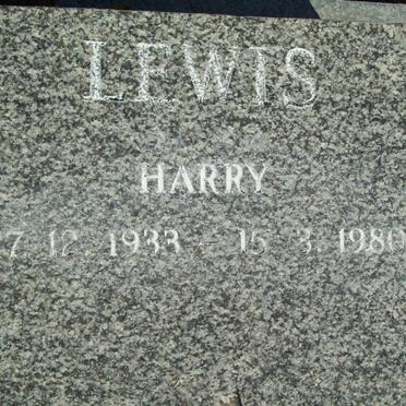 LEWIS Harry 1933-1980