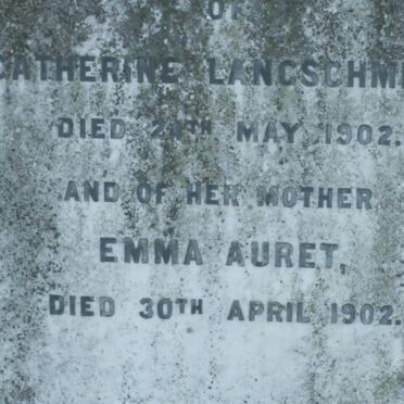 LANGSCHMIDT Catherine -1902 :: AURET Emma -1902