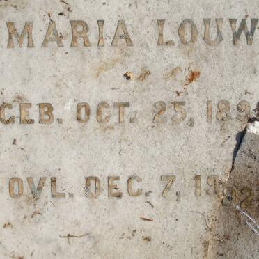 LOUW Maria 1899-1982