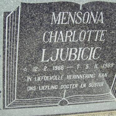 LJUBICIC Mensona Charlotte 1966-1989