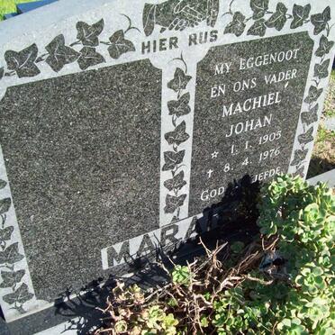 MARAIS Machiel Johan 1905-1976