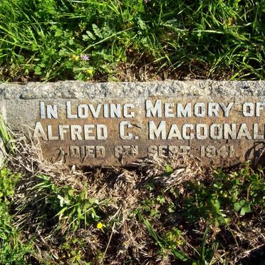 MacDONALD Alfred C. -1941