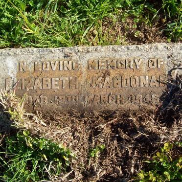 MacDONALD Elizabeth -1948