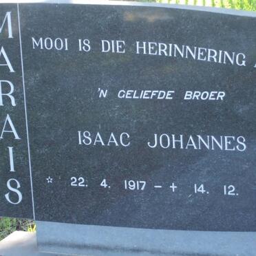 MARAIS Isaac Johannes 1917-1973