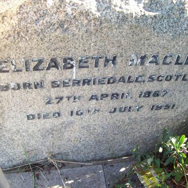 MACLEOD Elizabeth 1867-1991