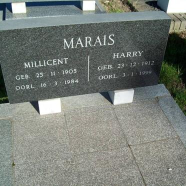 MARAIS Harry 1912-1999 &amp; Millicent 1905-1984