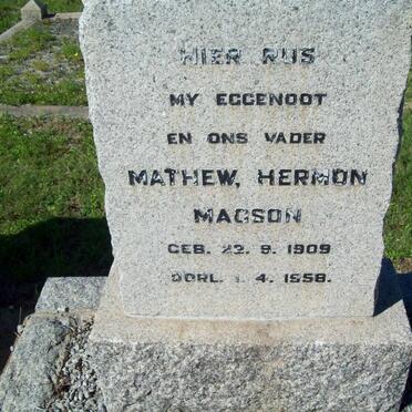MAGSON Mathew Hermon 1909-1958