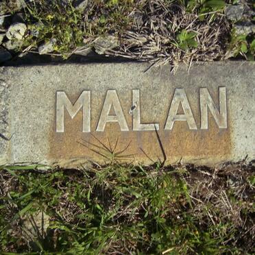MALAN David Melius 1887-1942 &amp; Maria Susanna KRETZEN 1892-1940