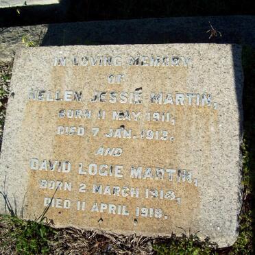 MARTIN Hellen Jessie 1911-1913 :: MARTIN David Logie 1914-1918