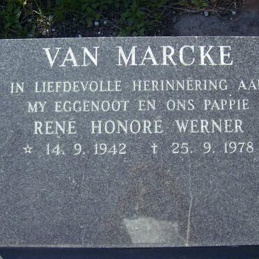 MARCKE Reneé Honoré Werner, van 1942-1978