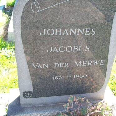 MERWE Johannes Jacobus, van der 1874-1960
