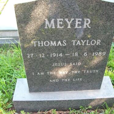 MEYER Thomas Taylor 1914-1989