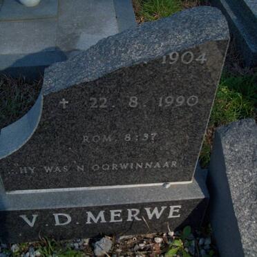 MERWE Leopold, v.d. 1904-1990