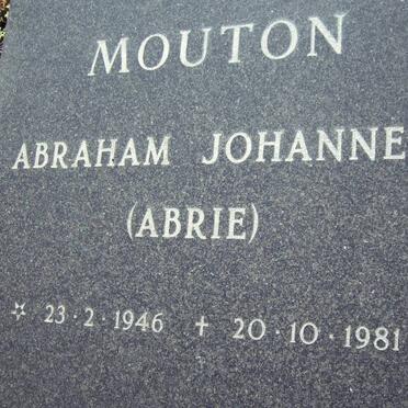 MOUTON Abraham Johannes 1946-1981